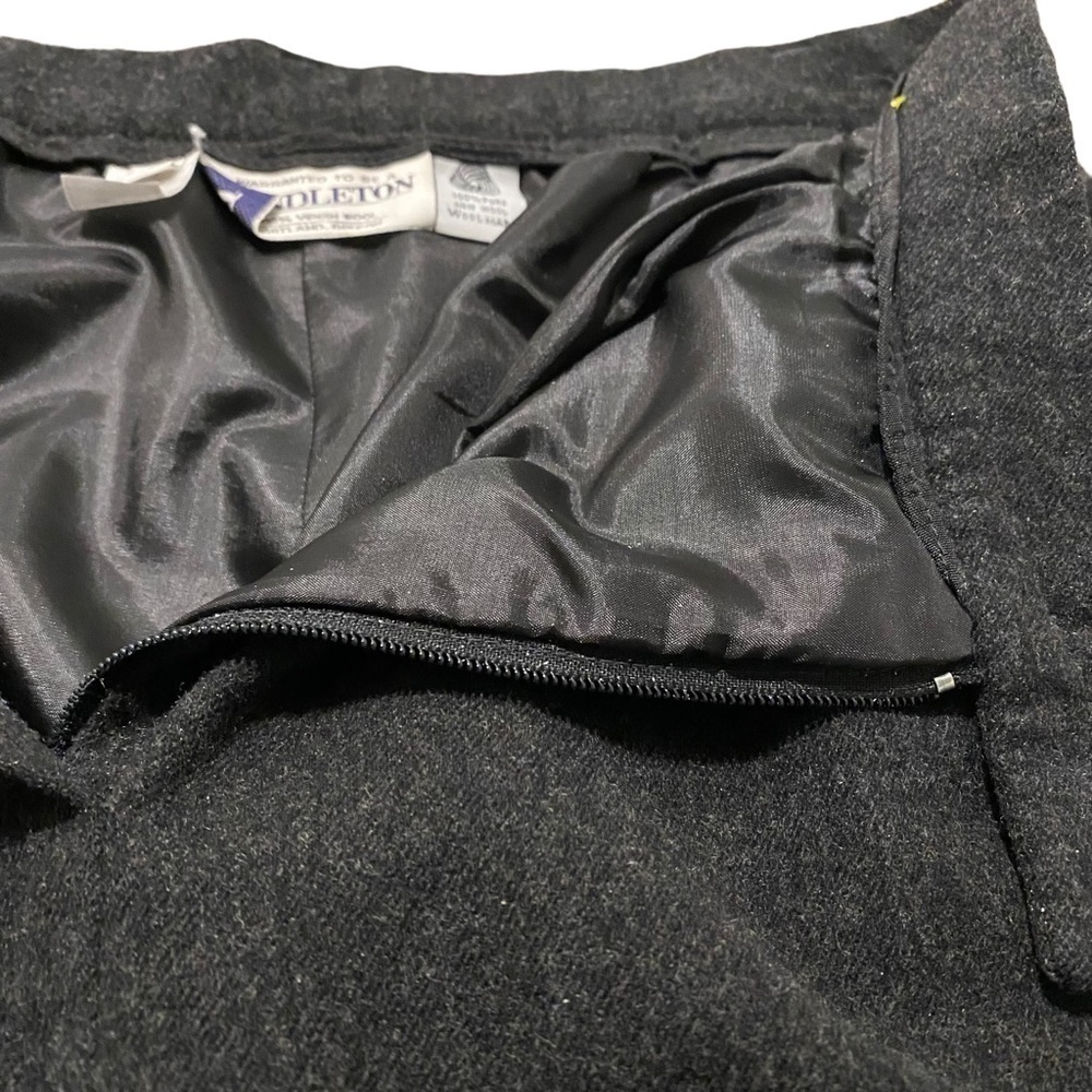 Pendleton 100% Virgin Wool Dark Gray Pleaded Dres… - image 4